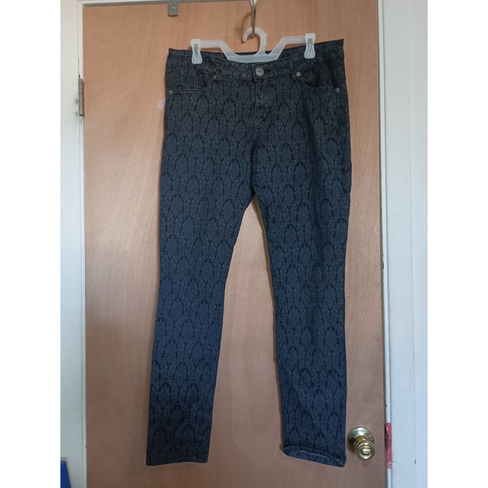 Metaphor Women's Black & Grey Straight Leg Jeans - Size 12